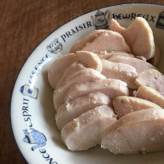 柚子胡椒味でサラダチキン